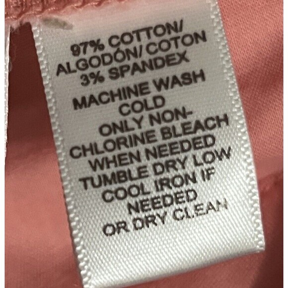 Loft‎ Riviera Shorts Walking Chino Pockets Stretch Cotton Peach 6 Classic Preppy - Picture 6 of 6